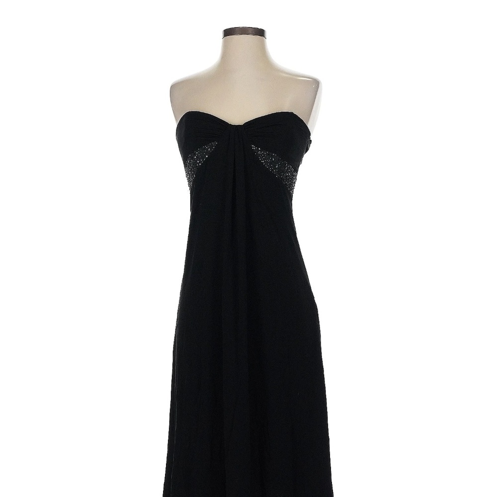 Laundry By Shelli Segal - Black Strapless Cocktail Dress - Size 4